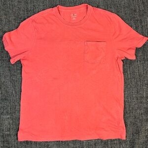 J. Crew Red Coral Vintage Wash Short Sleeve Tee